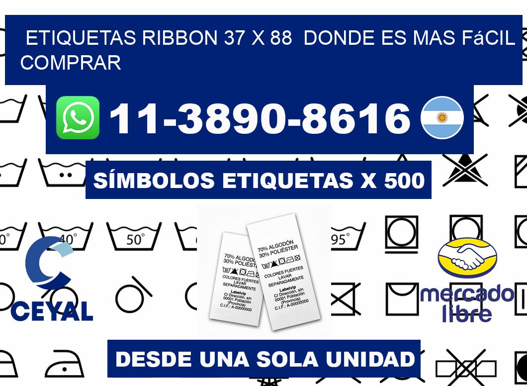etiquetas ribbon 37 x 88  Donde es mas fácil comprar