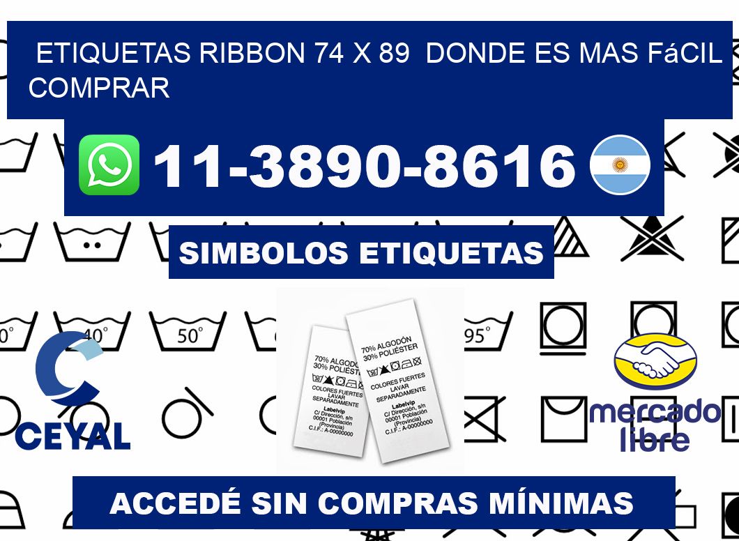 etiquetas ribbon 74 x 89  Donde es mas fácil comprar