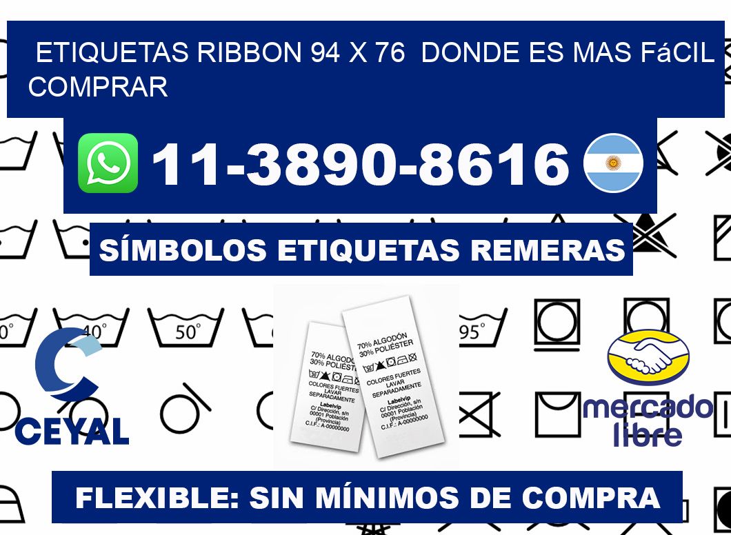 etiquetas ribbon 94 x 76  Donde es mas fácil comprar