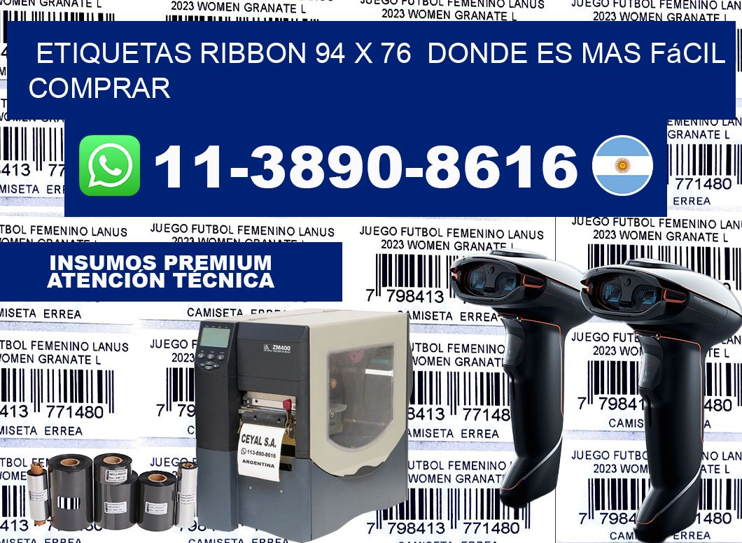 etiquetas ribbon 94 x 76  Donde es mas fácil comprar