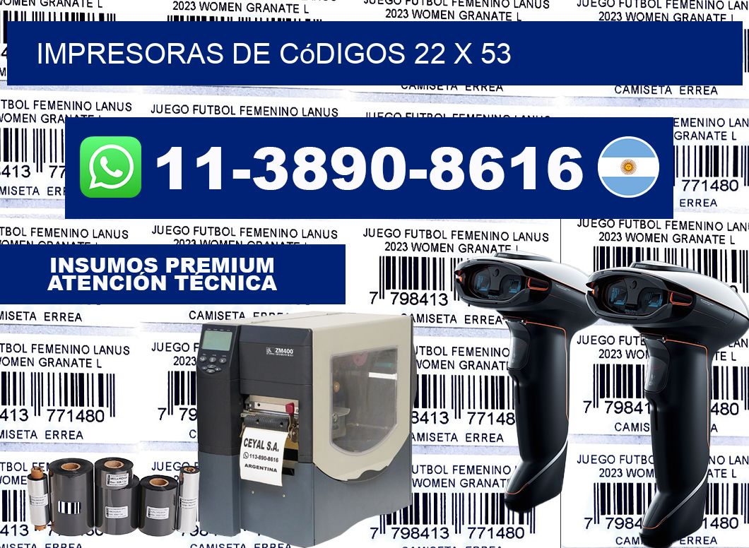impresoras de códigos 22 x 53