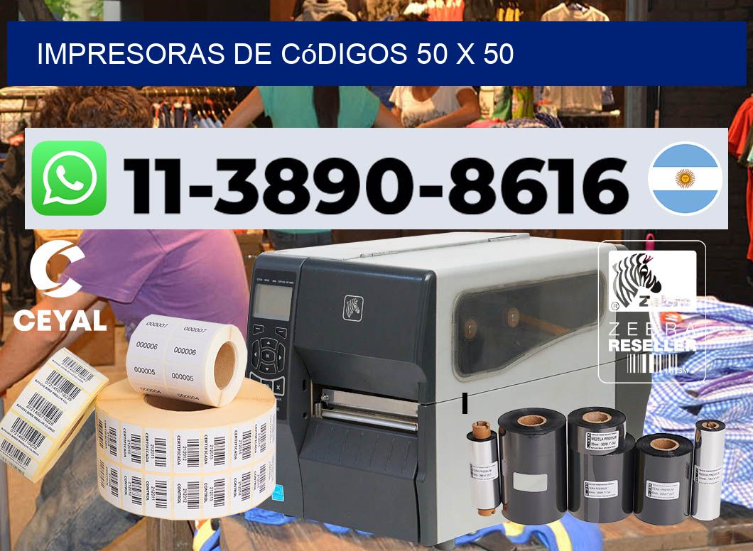 impresoras de códigos 50 x 50