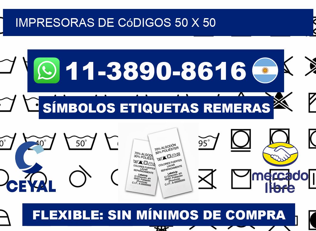 impresoras de códigos 50 x 50