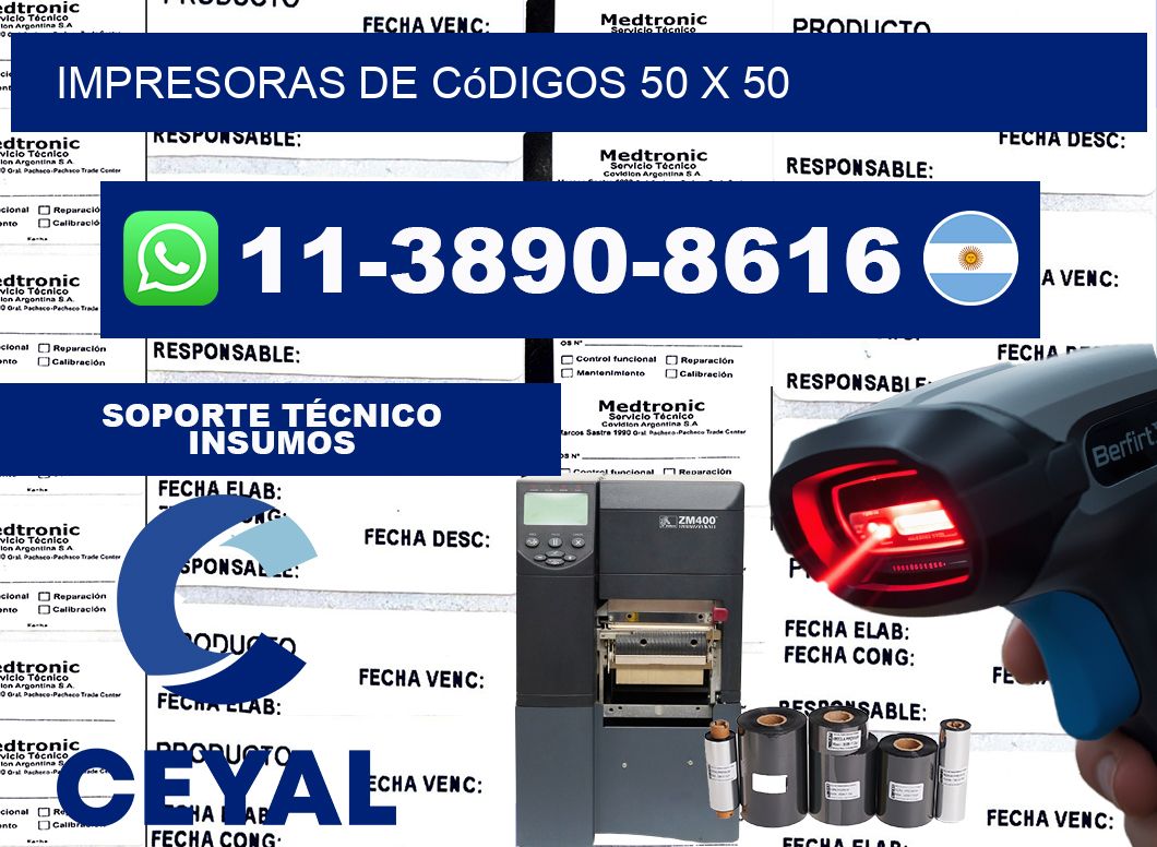 impresoras de códigos 50 x 50