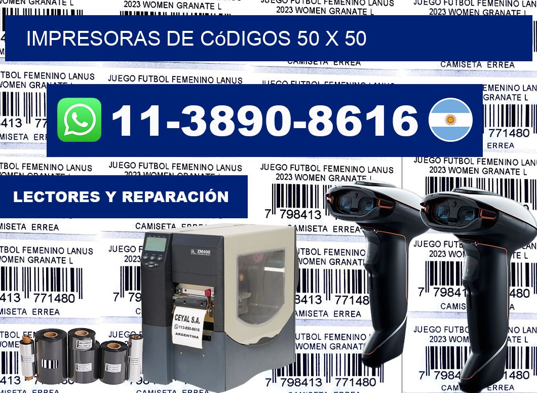 impresoras de códigos 50 x 50