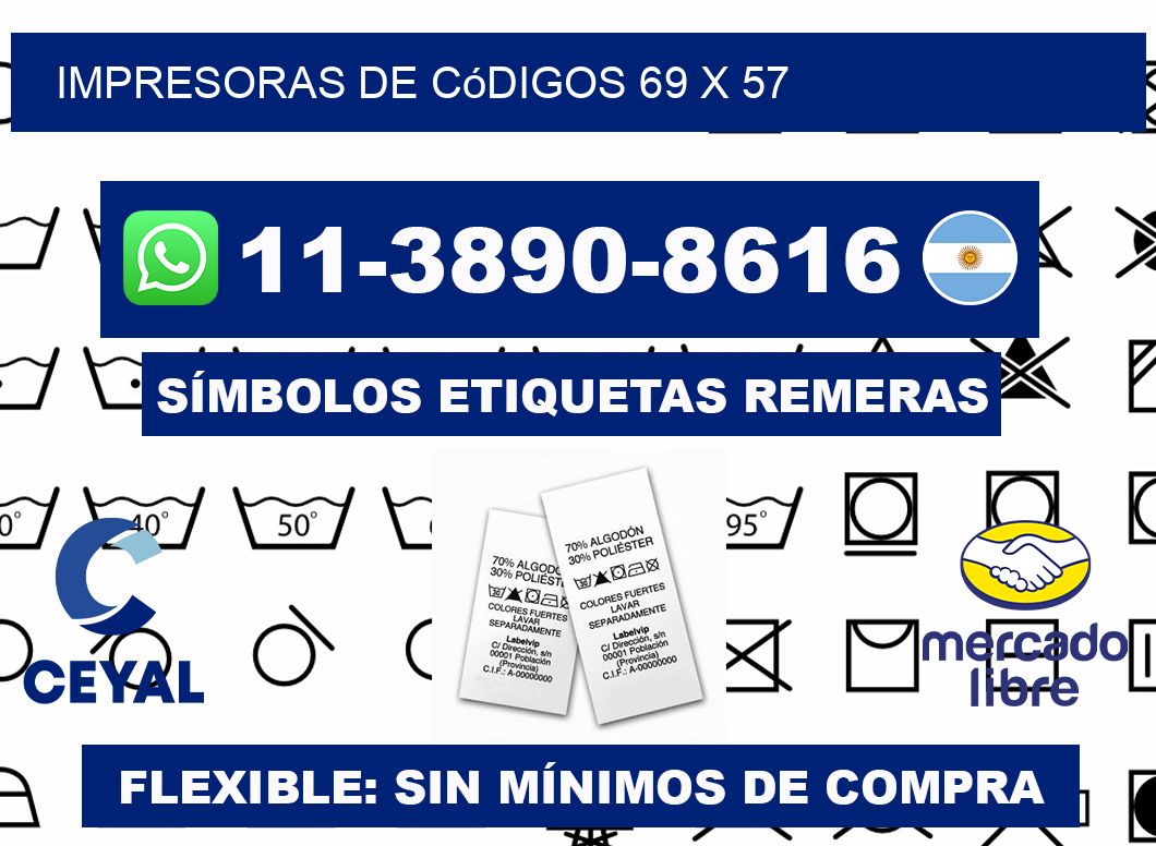 impresoras de códigos 69 x 57