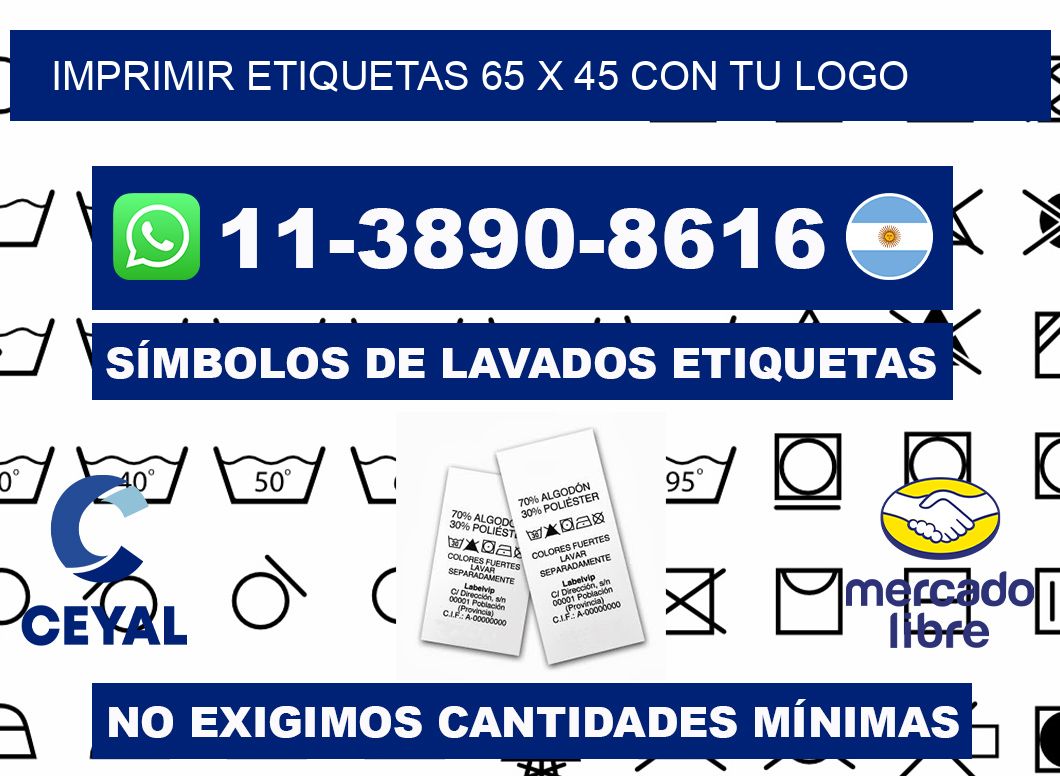 imprimir etiquetas 65 x 45 con tu logo