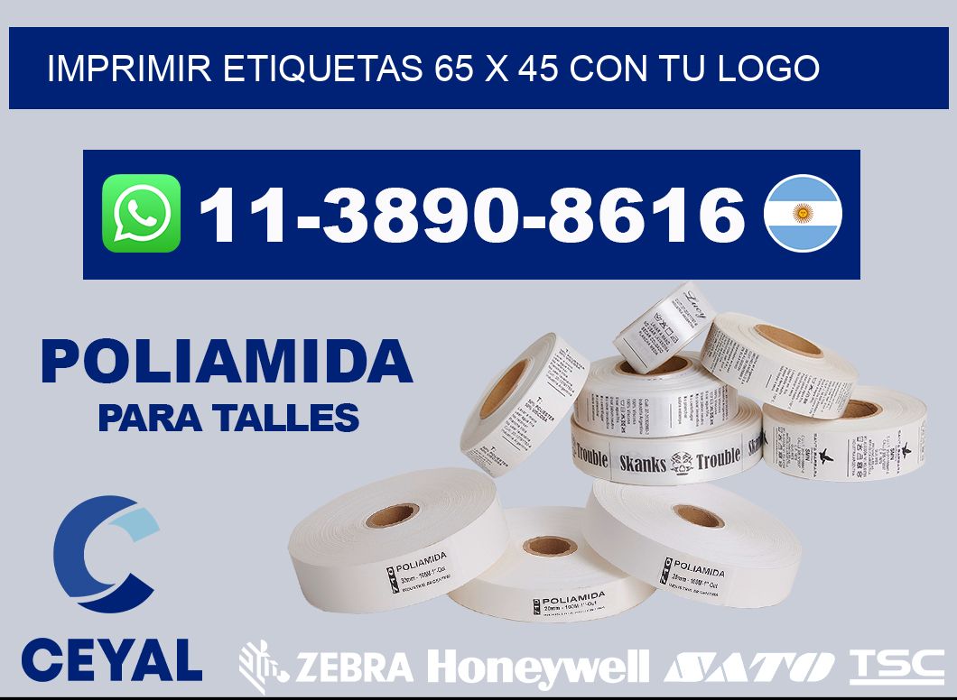 imprimir etiquetas 65 x 45 con tu logo