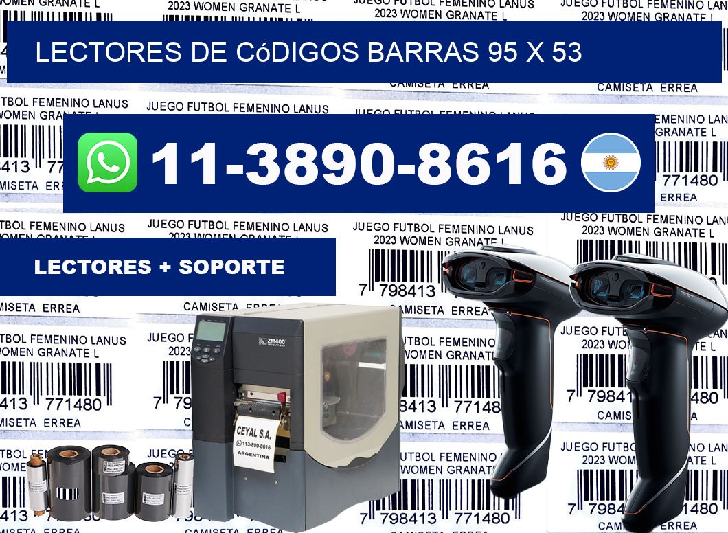 lectores de códigos barras 95 x 53