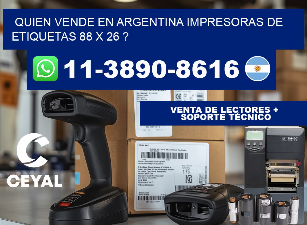 quien vende en argentina impresoras de etiquetas 88 x 26 ?