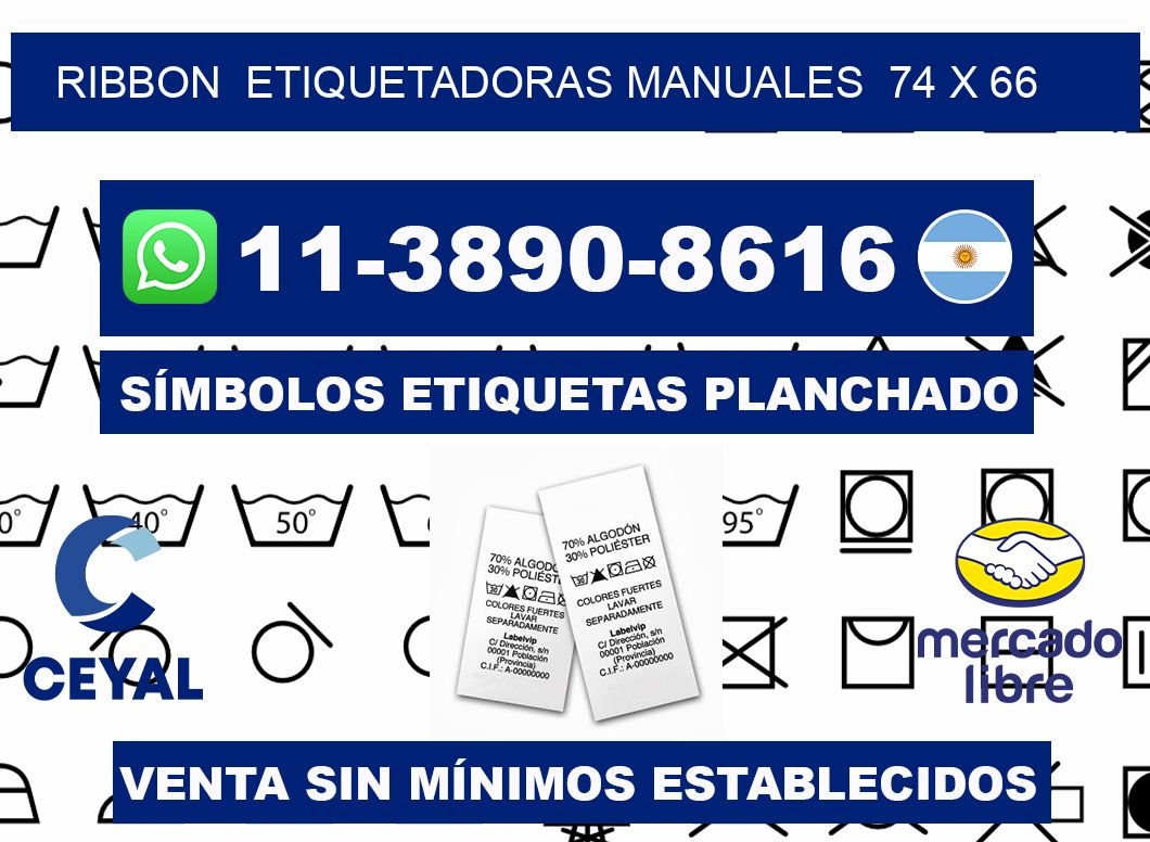 ribbon  Etiquetadoras Manuales  74 x 66