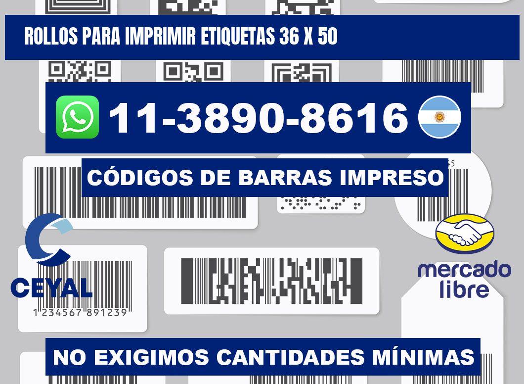 rollos para imprimir etiquetas 36 x 50