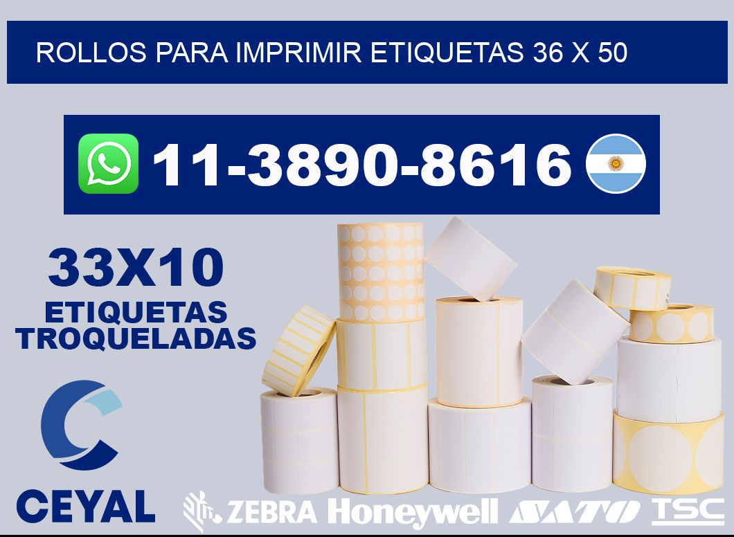 rollos para imprimir etiquetas 36 x 50