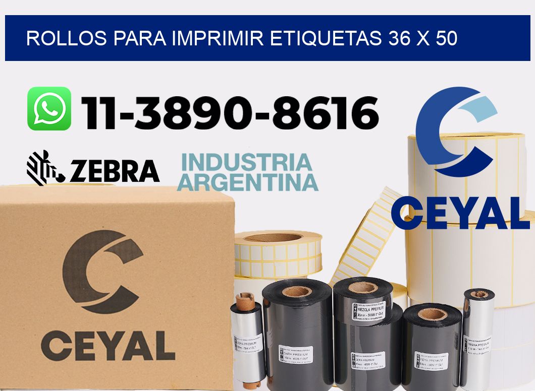 rollos para imprimir etiquetas 36 x 50