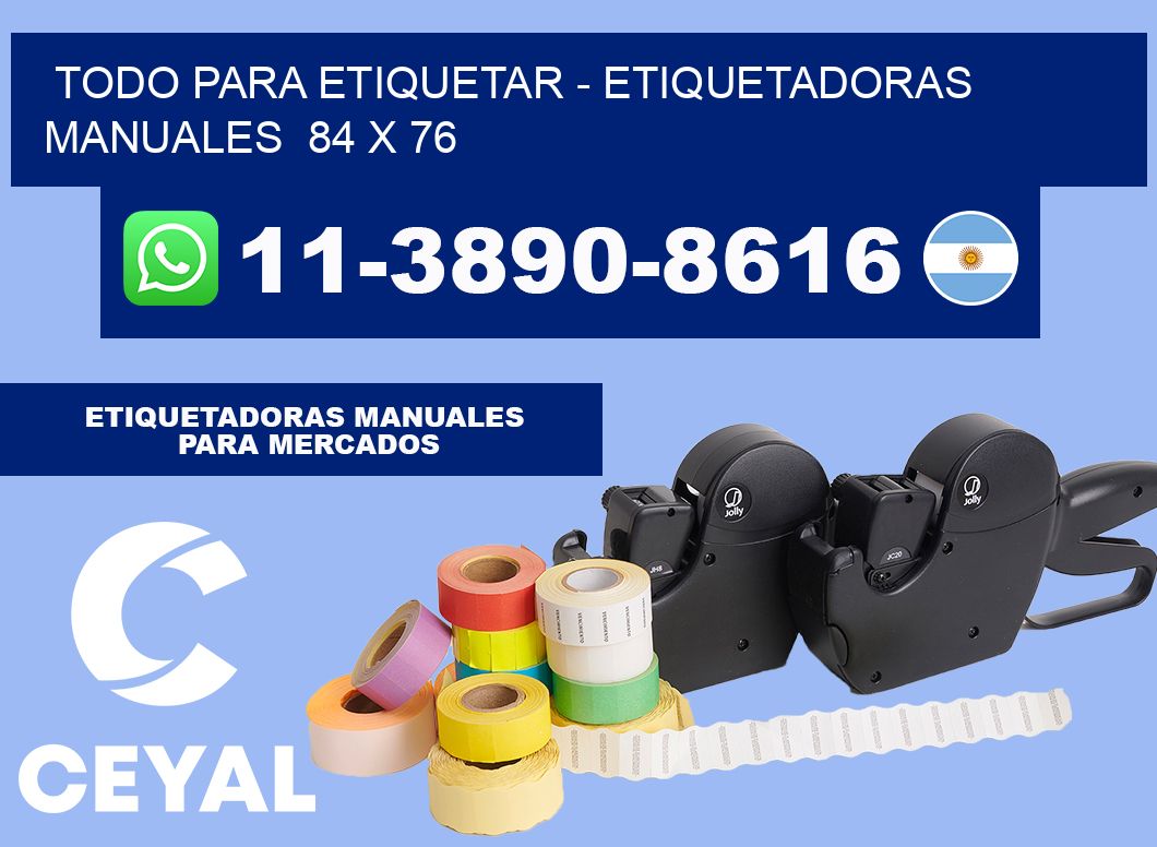 todo para etiquetar - Etiquetadoras Manuales  84 x 76