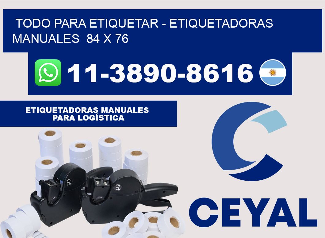 todo para etiquetar - Etiquetadoras Manuales  84 x 76
