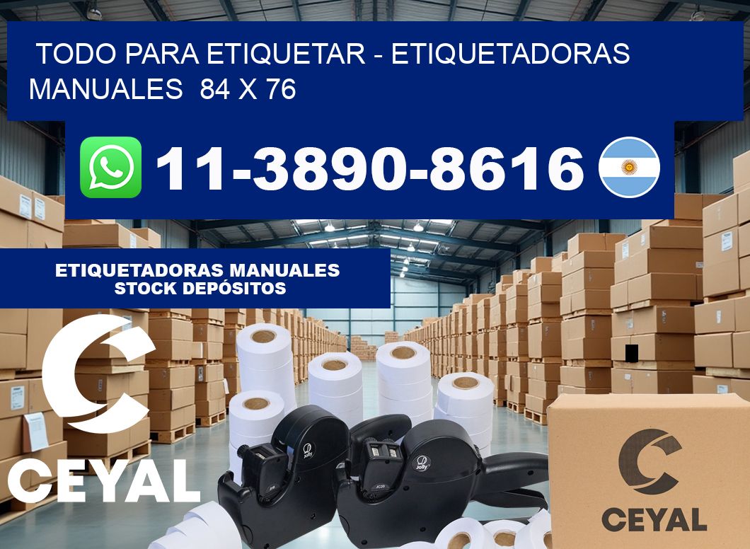 todo para etiquetar – Etiquetadoras Manuales  84 x 76