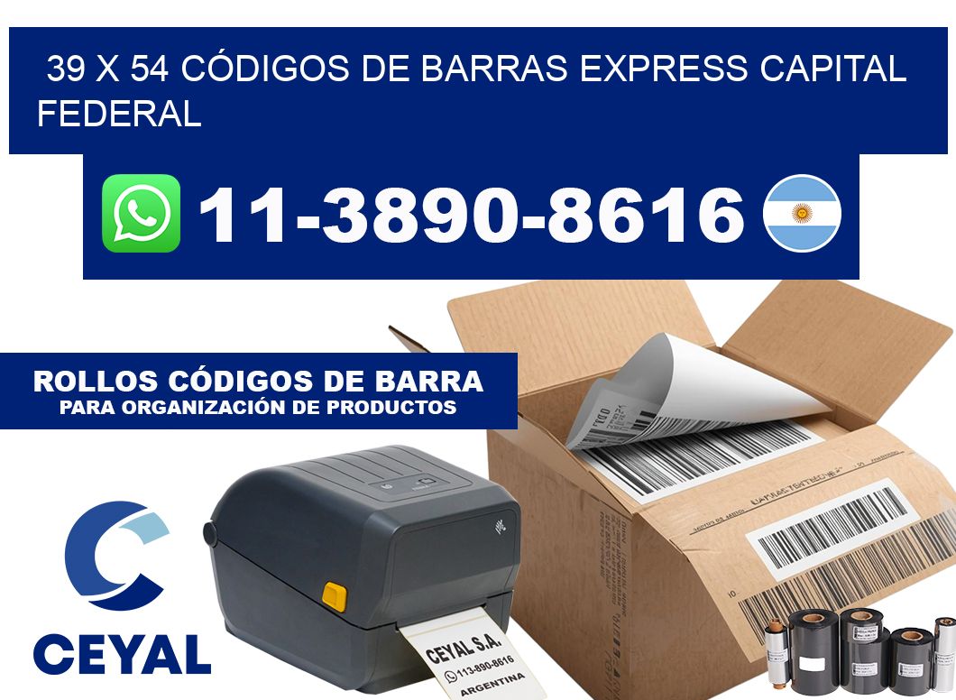 39 x 54 CÓDIGOS DE BARRAS EXPRESS CAPITAL FEDERAL