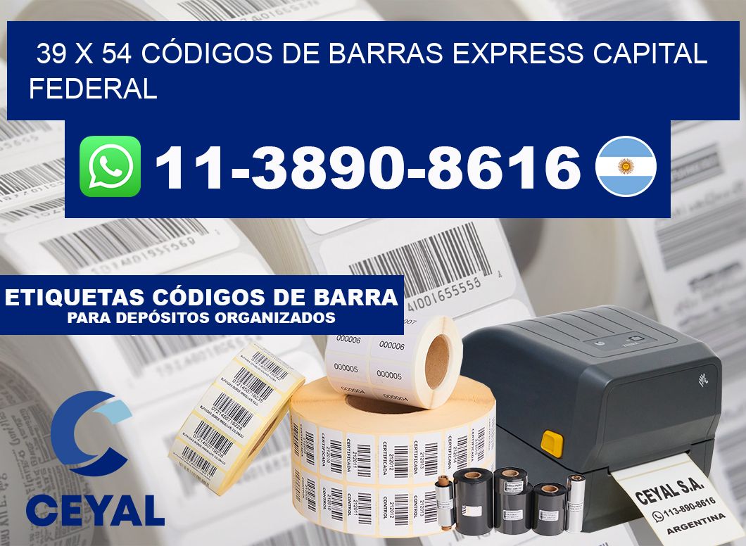 39 x 54 CÓDIGOS DE BARRAS EXPRESS CAPITAL FEDERAL