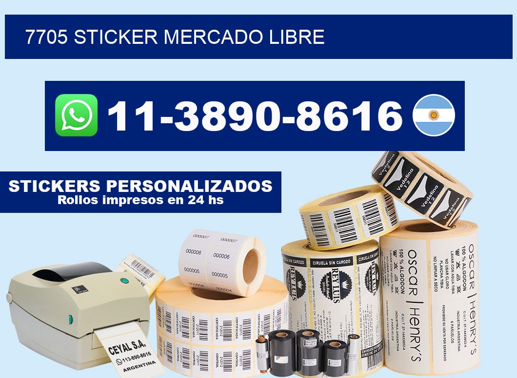 7705 sticker mercado libre