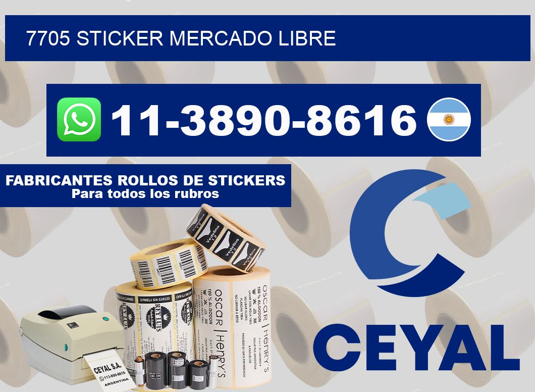 7705 sticker mercado libre