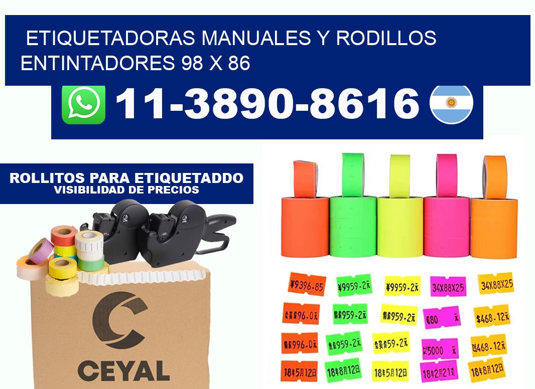 Etiquetadoras manuales y rodillos entintadores 98 x 86