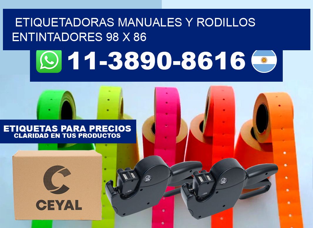 Etiquetadoras manuales y rodillos entintadores 98 x 86