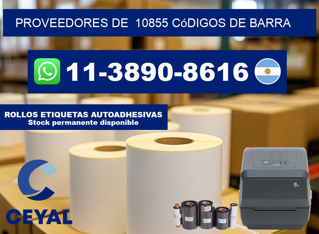 Proveedores de 10855 códigos de barra