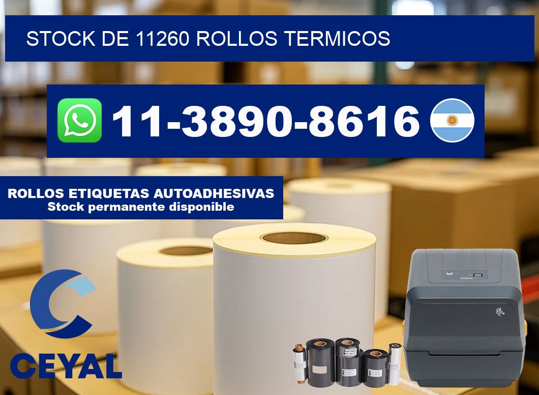 STOCK DE 11260 ROLLOS TERMICOS