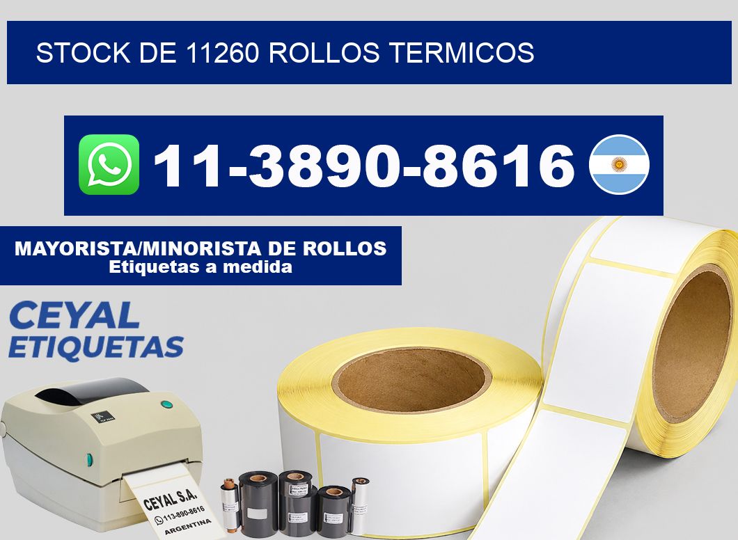 STOCK DE 11260 ROLLOS TERMICOS