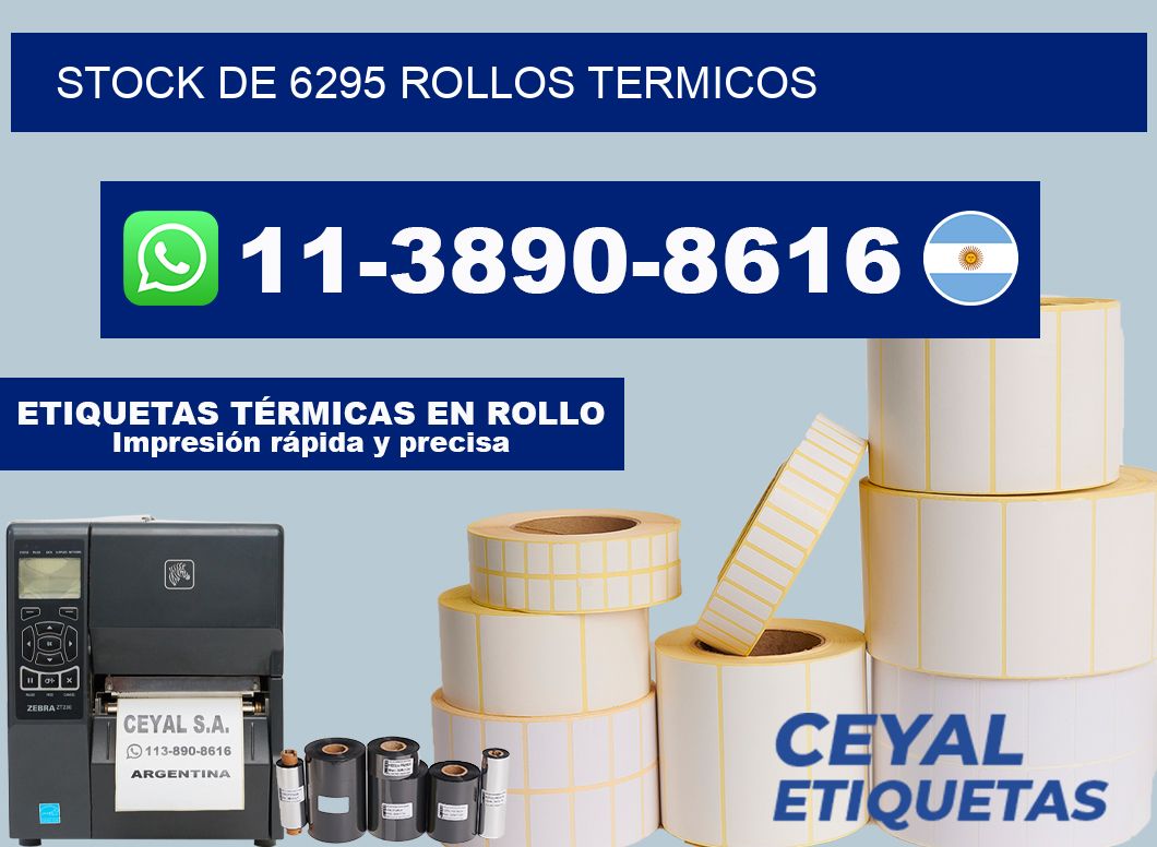 STOCK DE 6295 ROLLOS TERMICOS