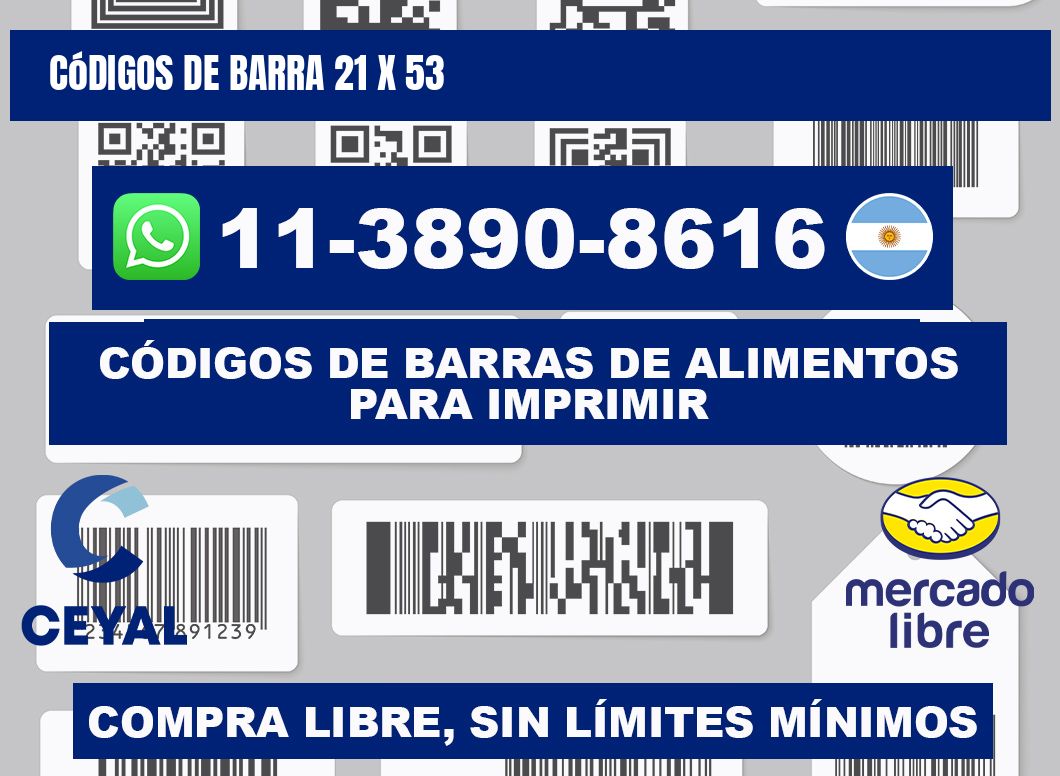 códigos de barra 21 x 53