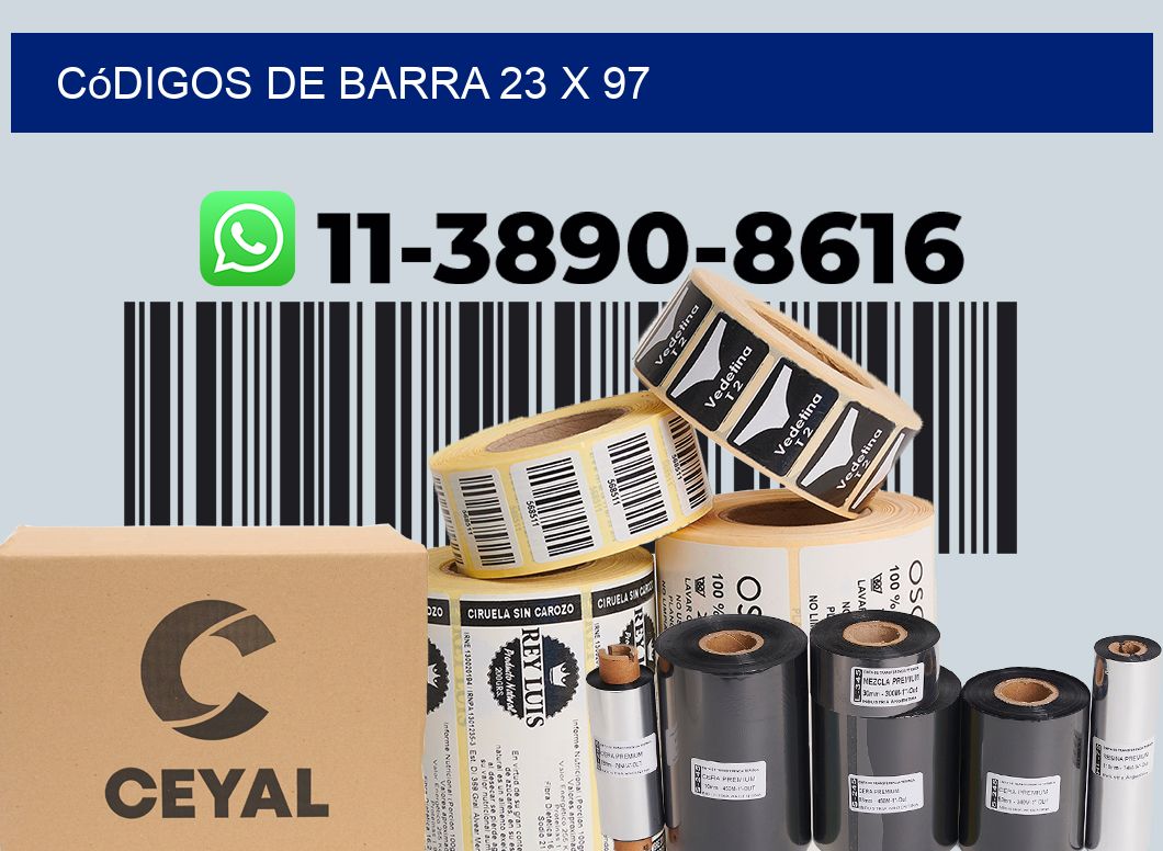códigos de barra 23 x 97