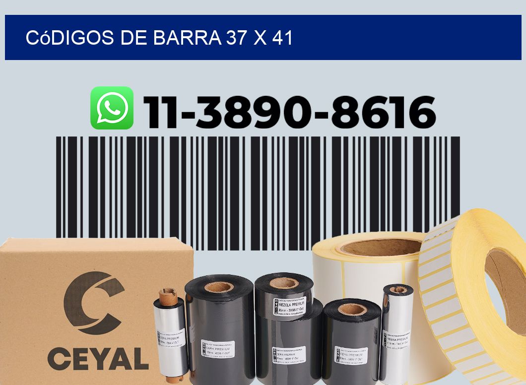 códigos de barra 37 x 41