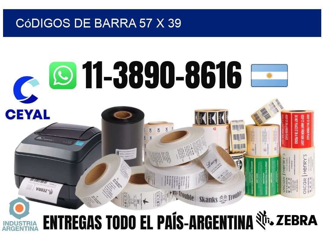 códigos de barra 57 x 39