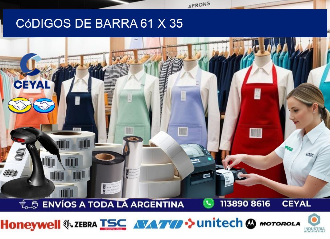 códigos de barra 61 x 35