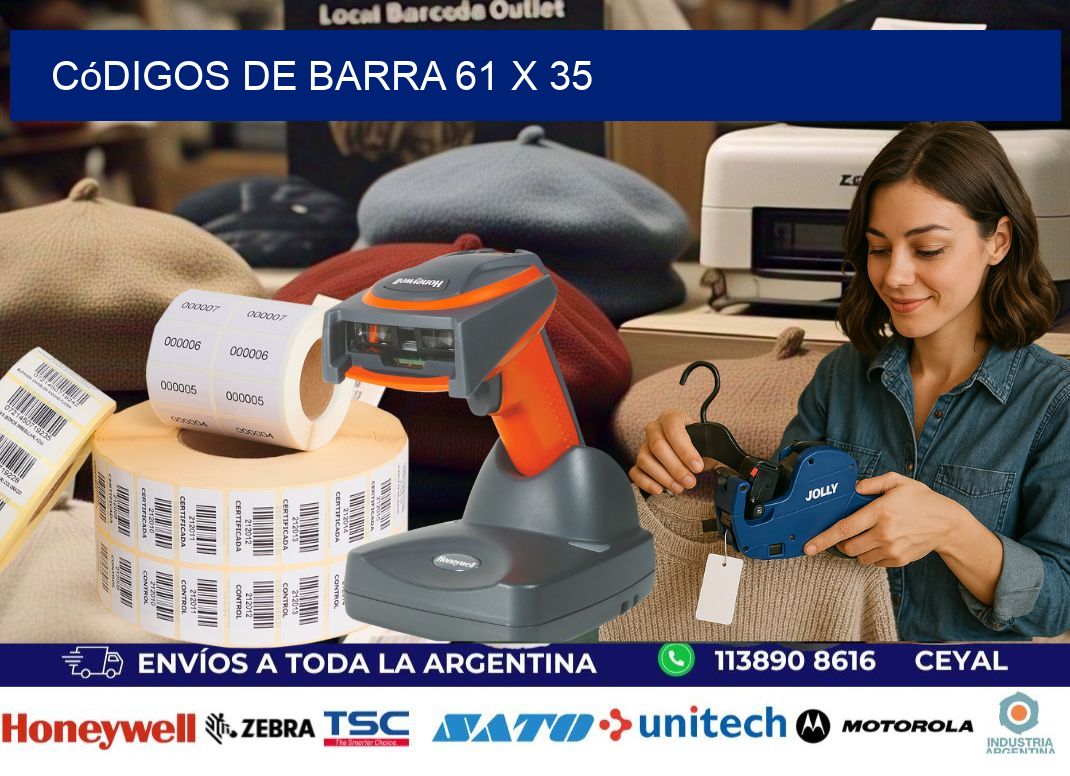códigos de barra 61 x 35