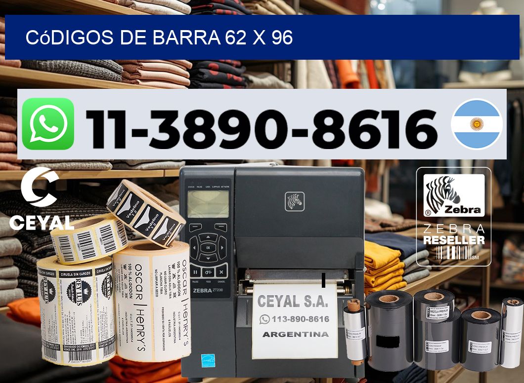códigos de barra 62 x 96