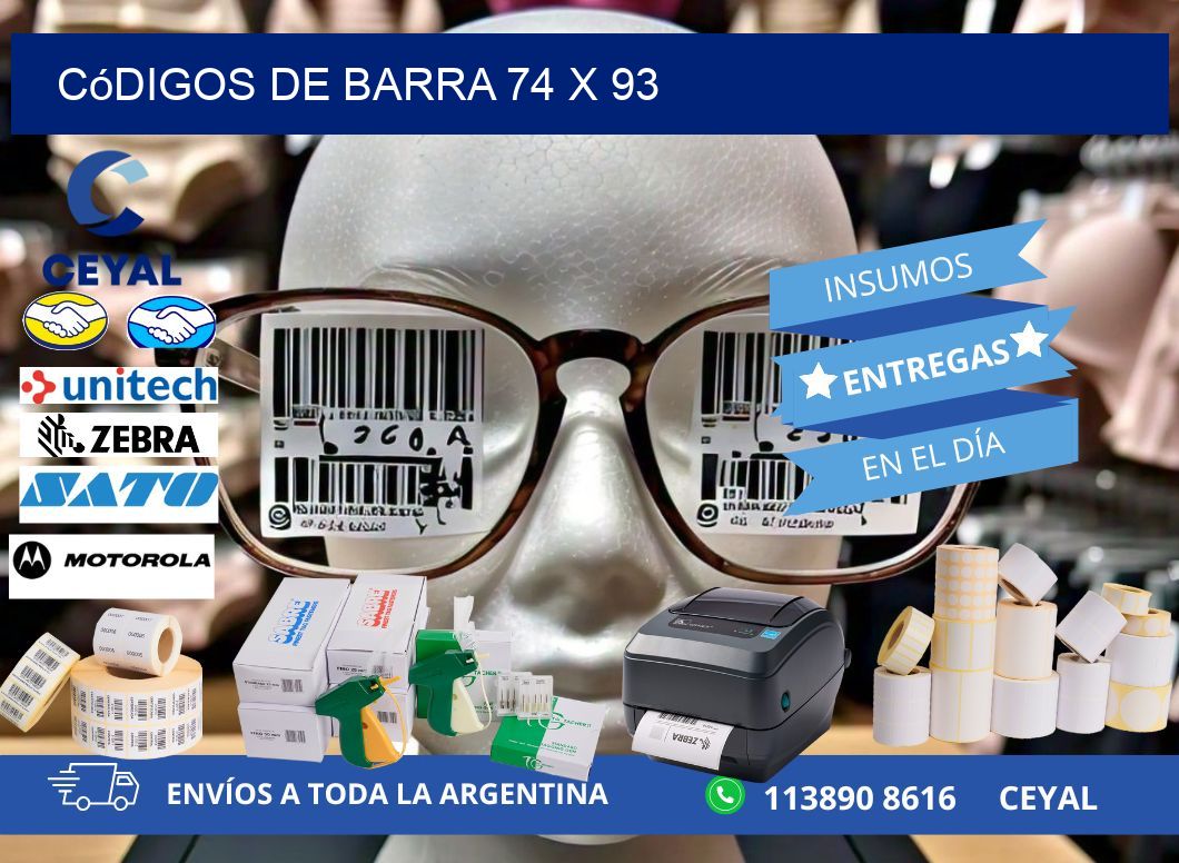 códigos de barra 74 x 93