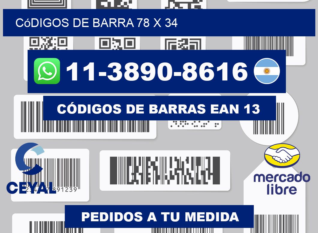 códigos de barra 78 x 34
