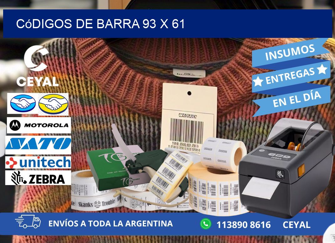 códigos de barra 93 x 61