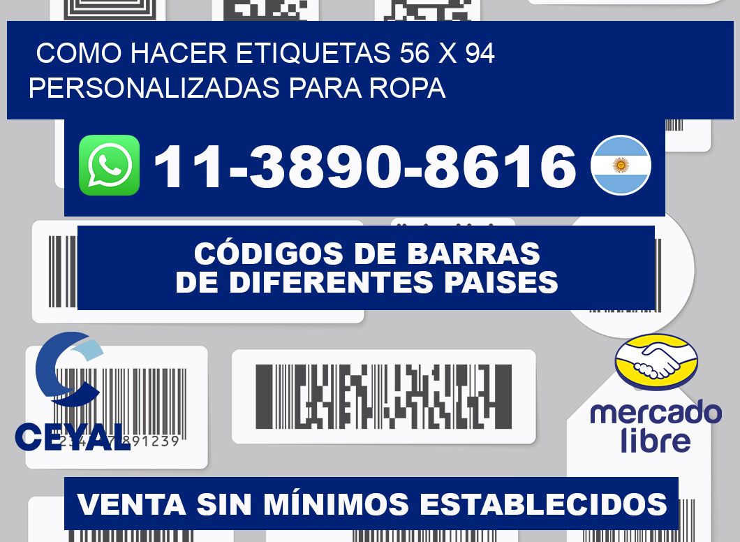 como hacer etiquetas 56 x 94 personalizadas para ropa