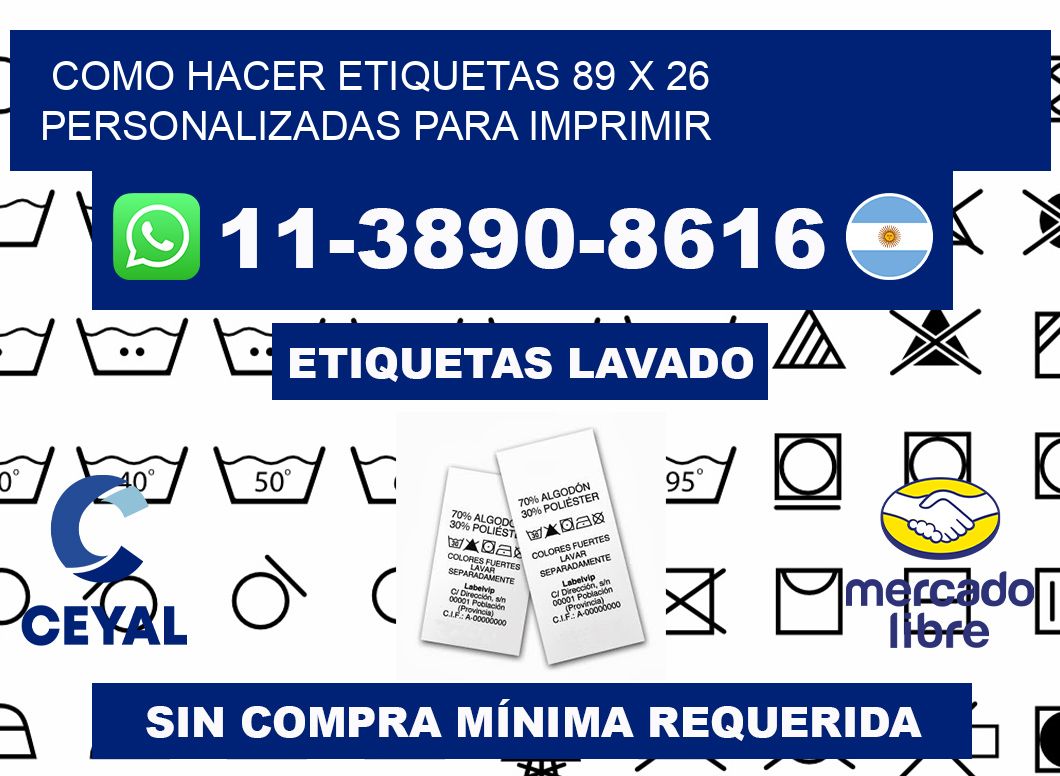 como hacer etiquetas 89 x 26 personalizadas para imprimir