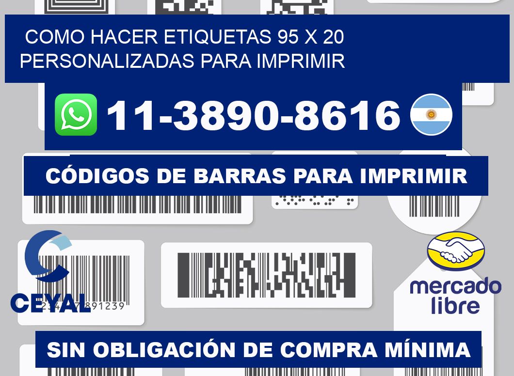 como hacer etiquetas 95 x 20 personalizadas para imprimir