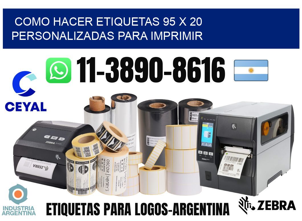 como hacer etiquetas 95 x 20 personalizadas para imprimir
