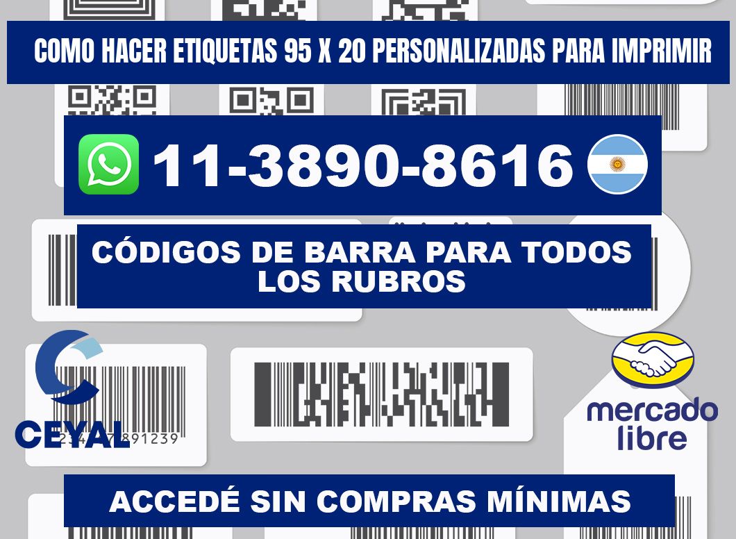 como hacer etiquetas 95 x 20 personalizadas para imprimir