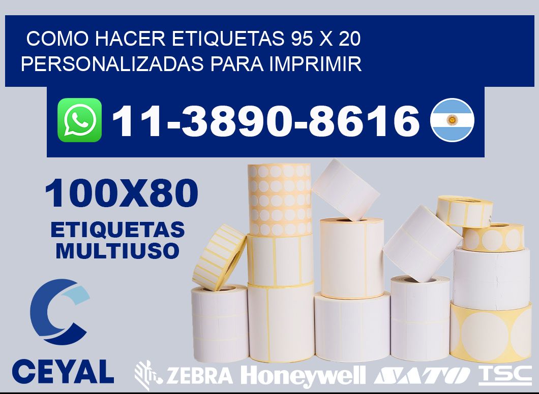 como hacer etiquetas 95 x 20 personalizadas para imprimir