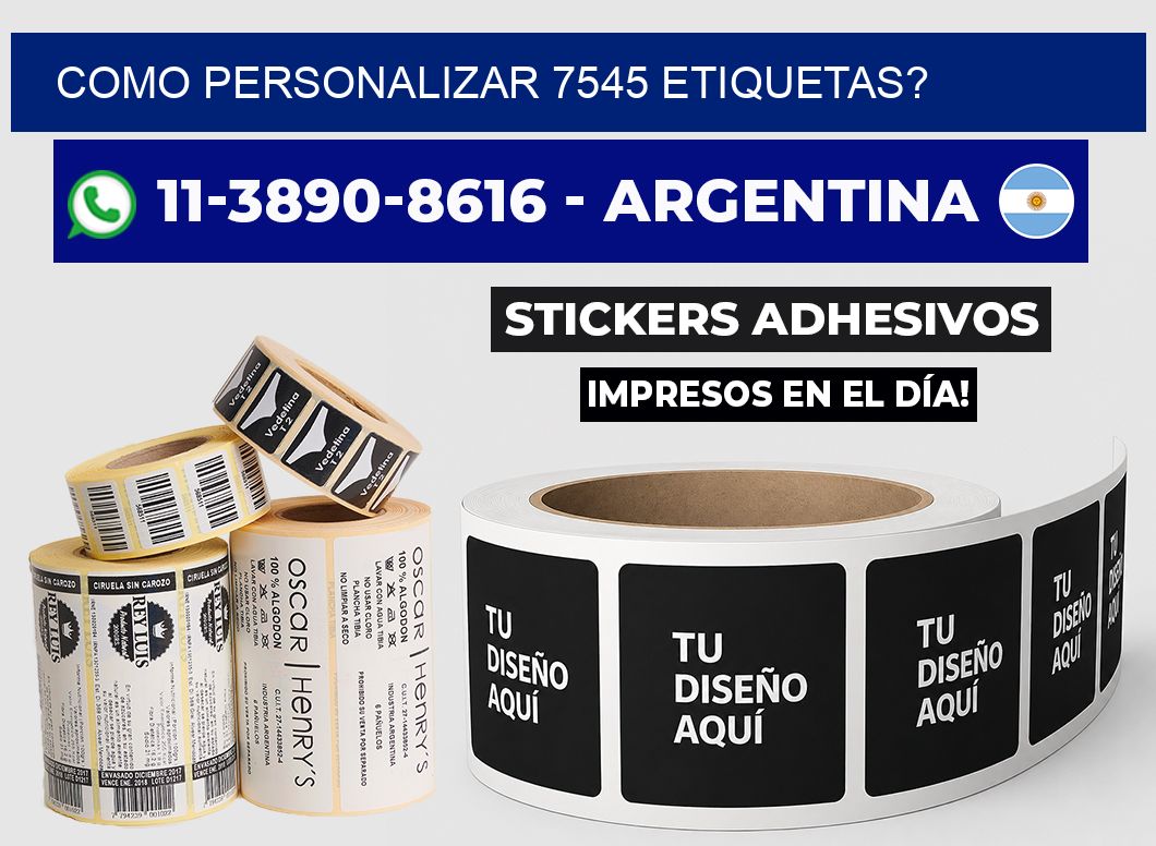 como personalizar 7545 etiquetas?