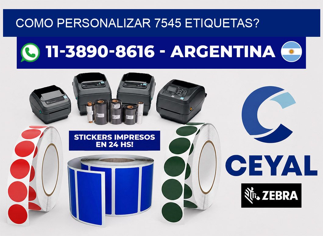 como personalizar 7545 etiquetas?