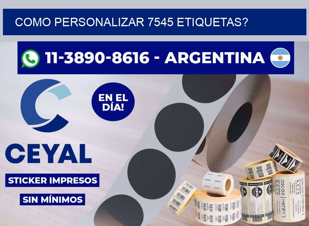 como personalizar 7545 etiquetas?